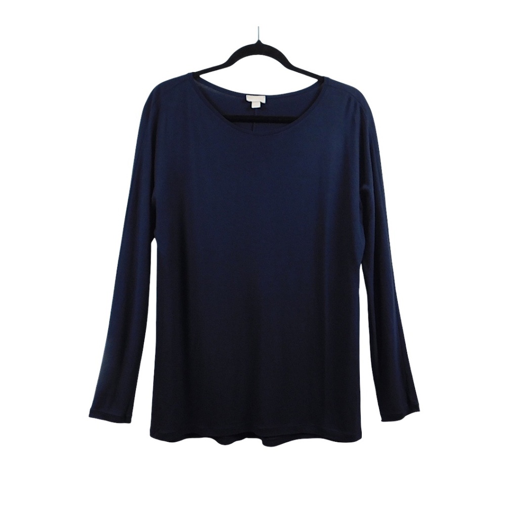 Hanro Navy‎ Long Sleeve Top Size Small